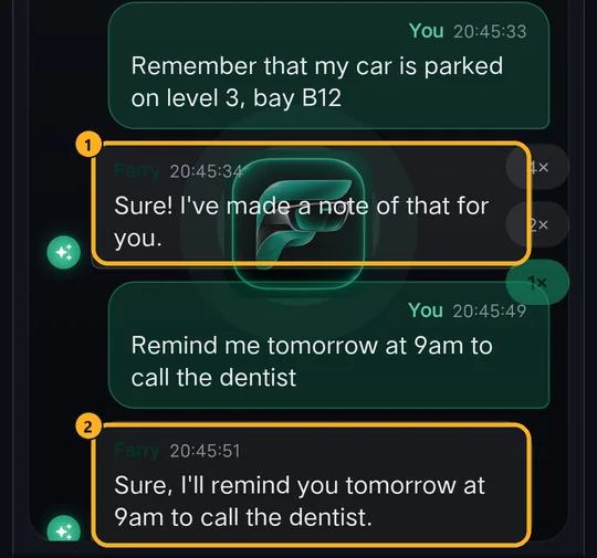 Farry confirms a note and a reminder